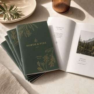 Custom Saddle-Stitch Booklets – 5.5 × 8.5 in