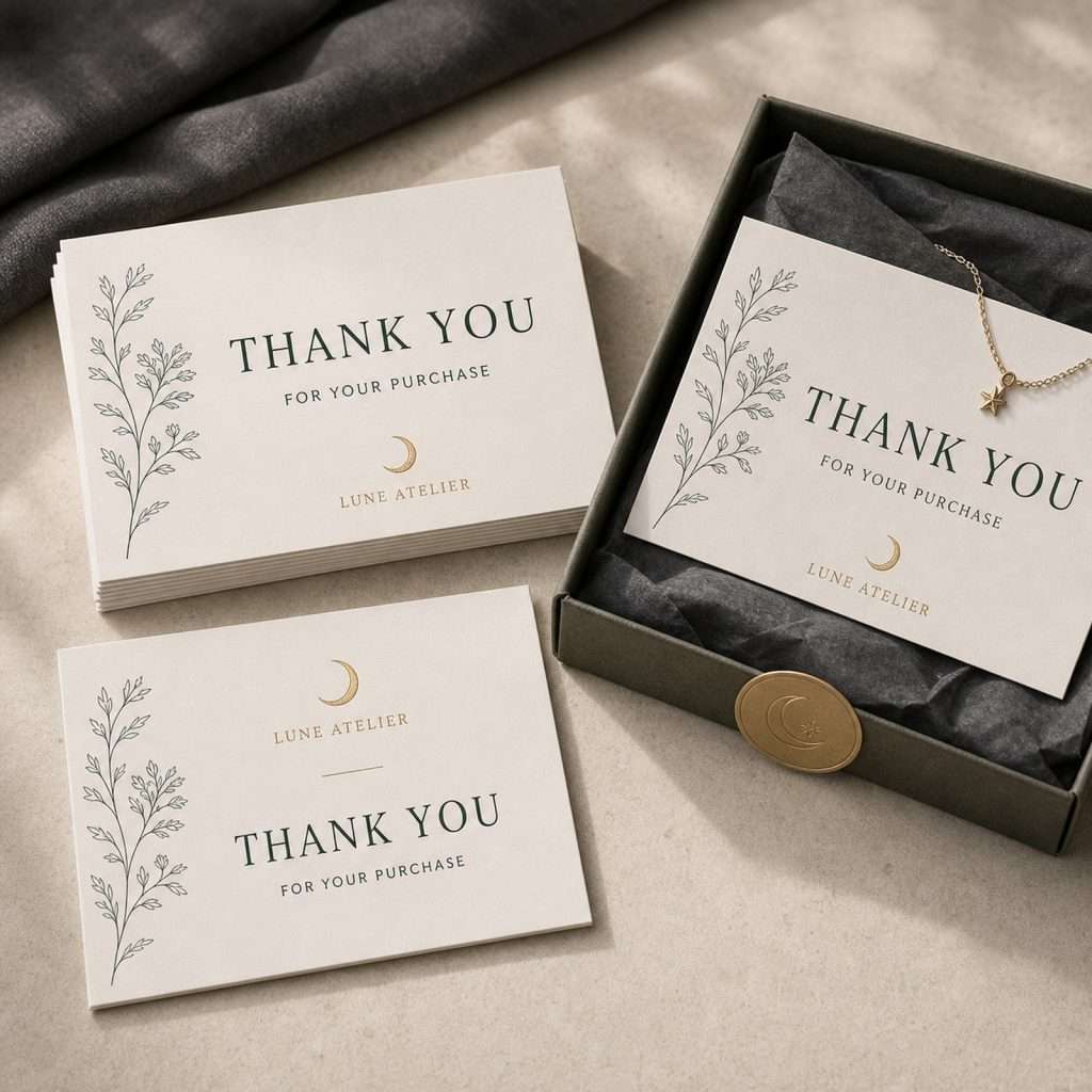 Custom Thank-You Insert Cards