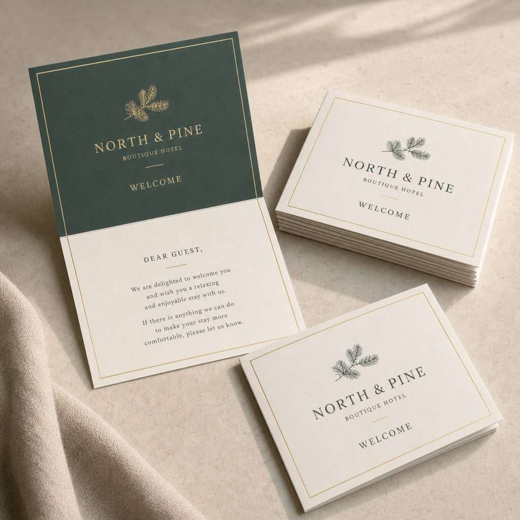 Custom Hotel Welcome Cards
