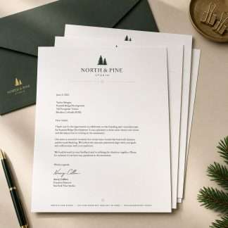 Custom Letterheads – 8.5 × 11 in