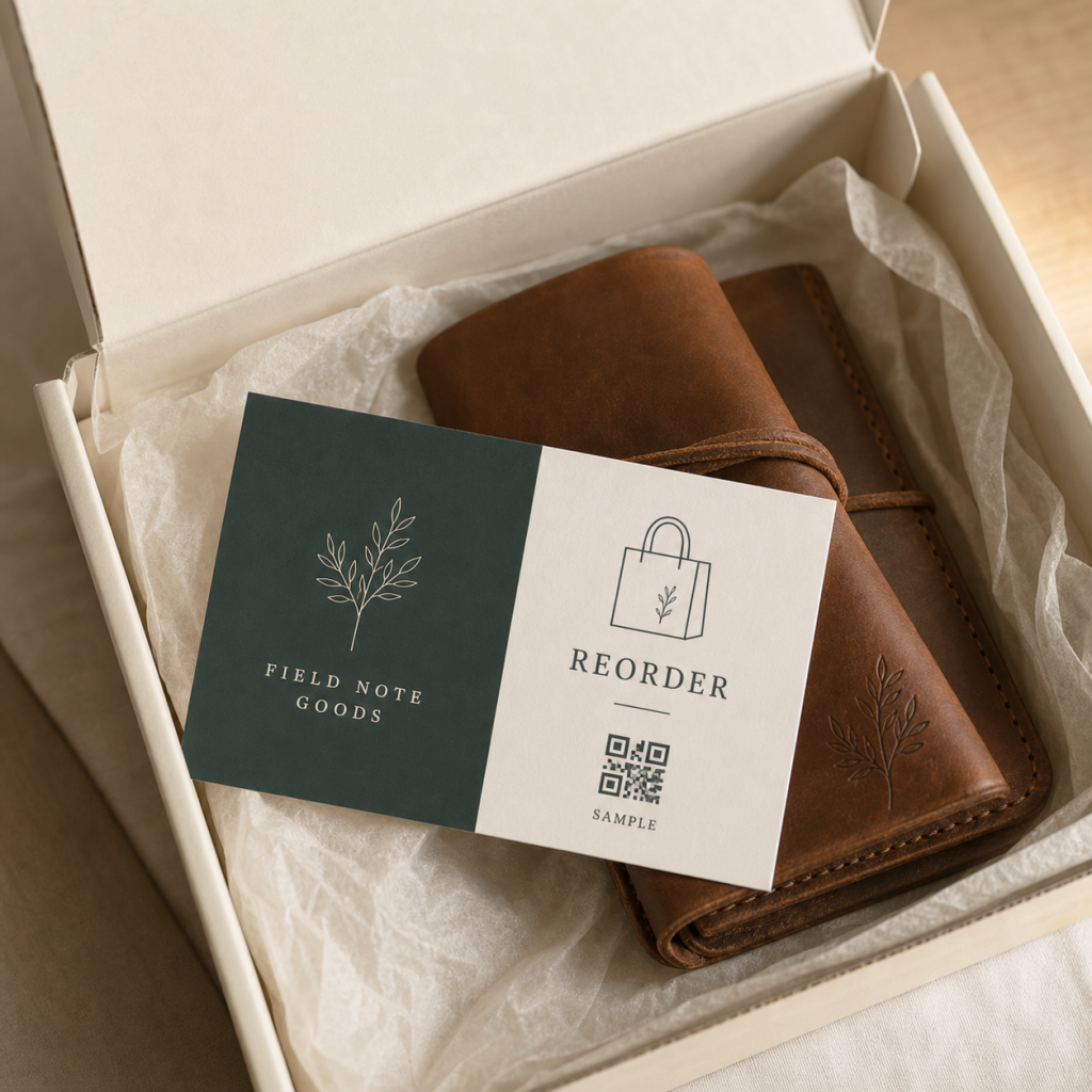 Custom QR Review & Reorder Cards detail 2