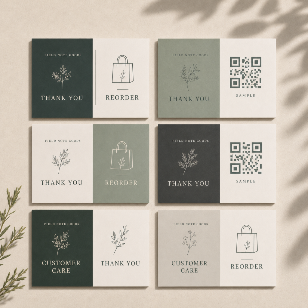 Custom QR Review & Reorder Cards detail 3
