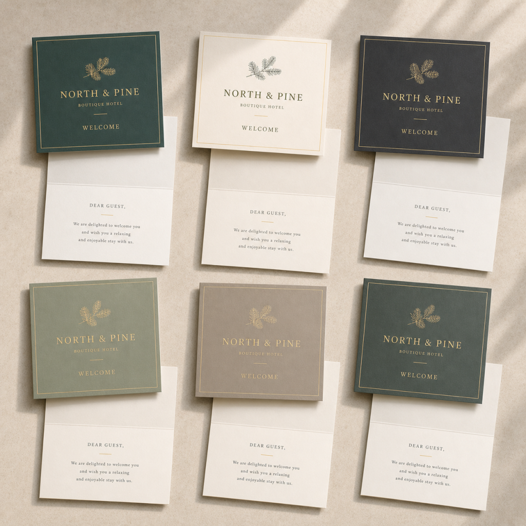 Custom Hotel Welcome Cards detail 3