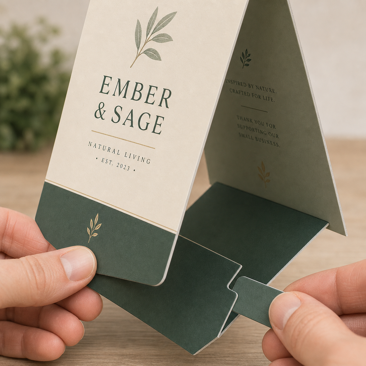 Custom Table Tents – 4.25 × 6 in detail 4