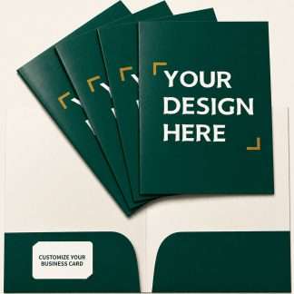 Custom Printed Pocket Folders – 9 × 12 in